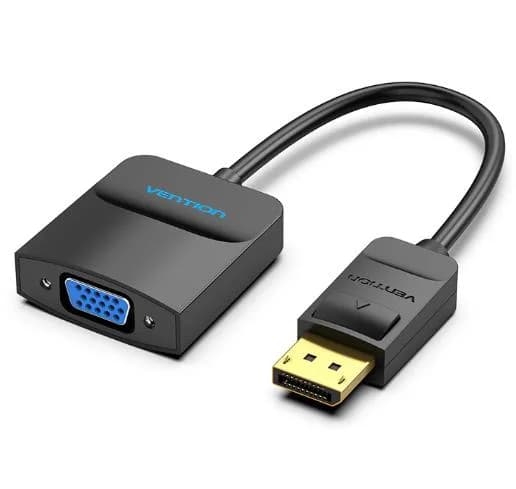 I/O ADAPTER DP TO VGA/0.15M BLACK HBFBB VENTION - Image 1