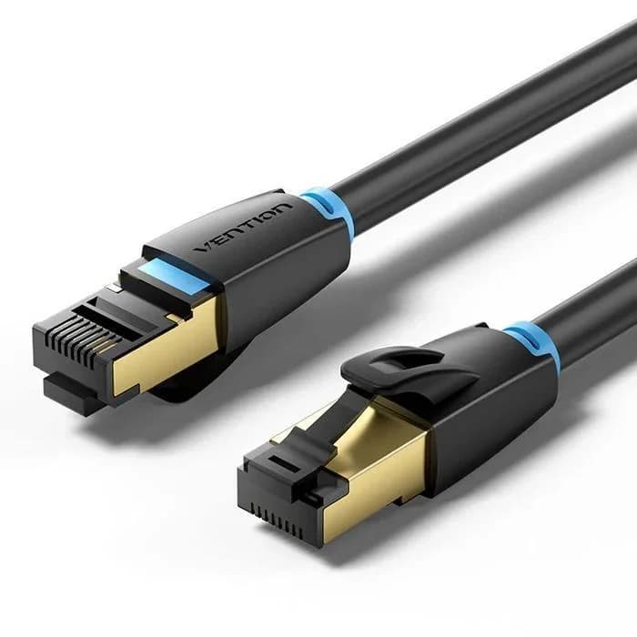 PATCH CABLE CAT.8 SFTP/2M BLACK IKABH VENTION - Image 1