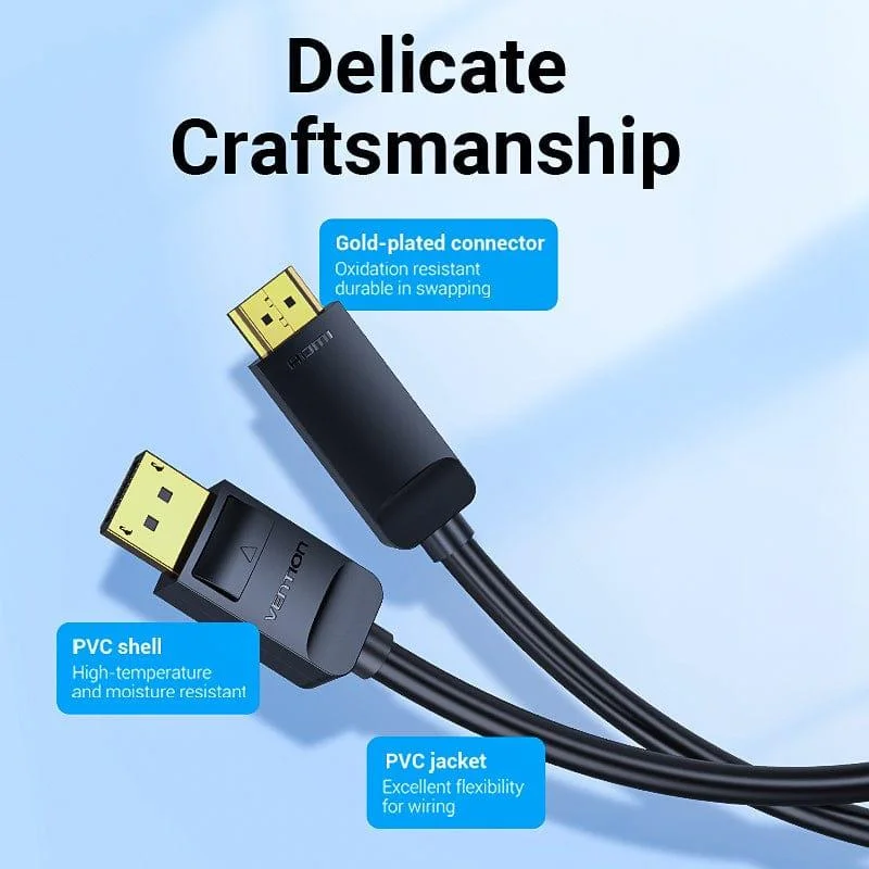 CABLE DP TO HDMI 1M/HAGBF VENTION - Image 2