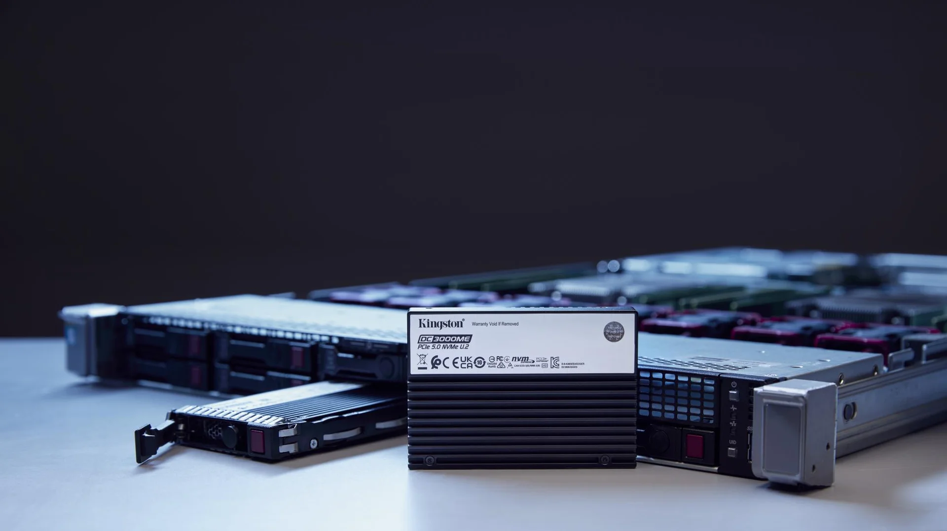 SSD KINGSTON SSD series DC3000ME 3.84TB NVMe NAND flash technology 3D TLC Write speed 5800 MBytes/sec Read speed 14000 MBytes/sec Form Factor U.2 TBW 7.008 TB MTBF 2000000 hours SEDC3000ME/3T8 - Image 6