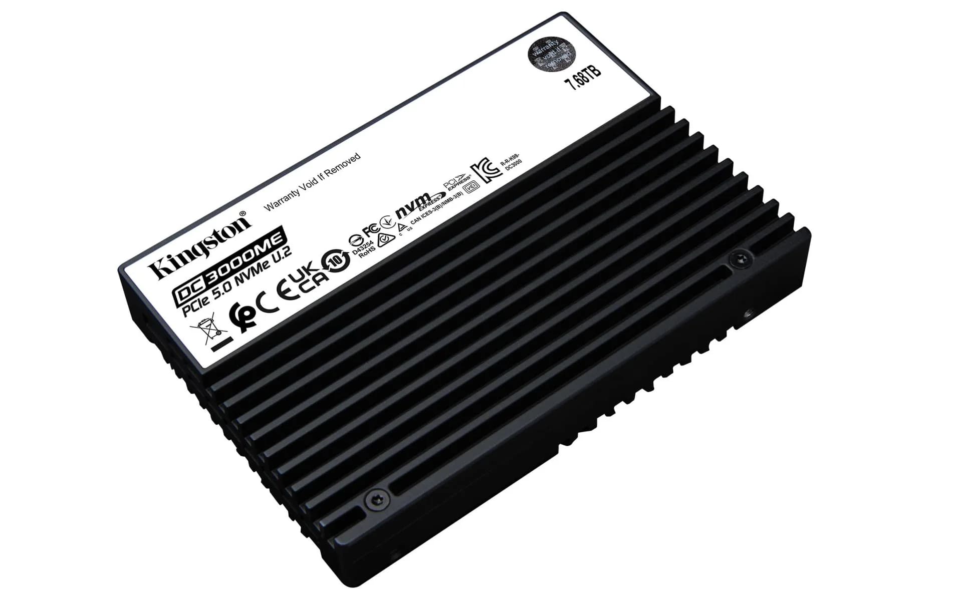 SSD KINGSTON SSD series DC3000ME 7.68TB NVMe NAND flash technology 3D TLC Write speed 10000 MBytes/sec Read speed 14000 MBytes/sec Form Factor U.2 TBW 14.016 TB MTBF 2000000 hours SEDC3000ME/7T6 - Image 3