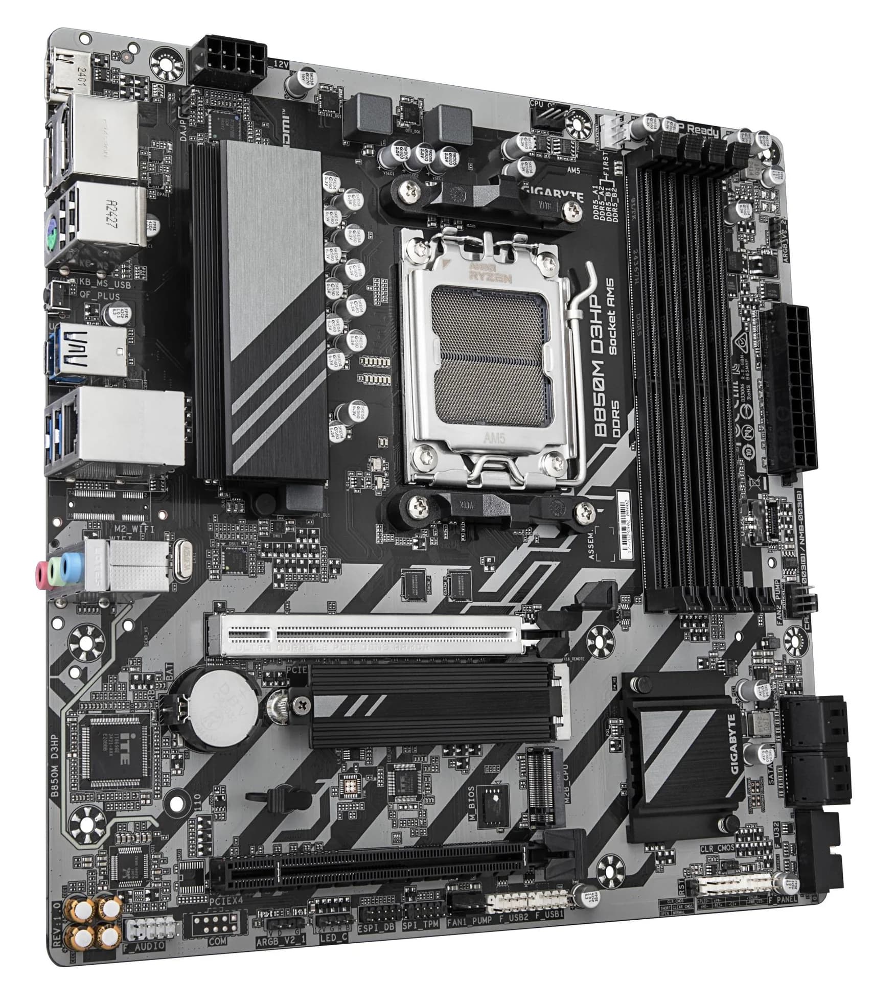 Mainboard GIGABYTE AMD B850 Socket AM5 micro ATX RAM DDR5-SDRAM 4xSlots 2xNumber of M.2 (M) slots B850MD3HP1.2 - Image 3