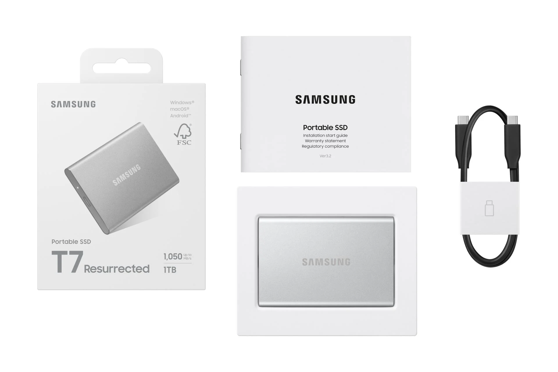 External SSD SAMSUNG Read speed 1050 MB/s Write speed 1000 MB/s 1000 GB MU-PD1T0G/WW - Image 12