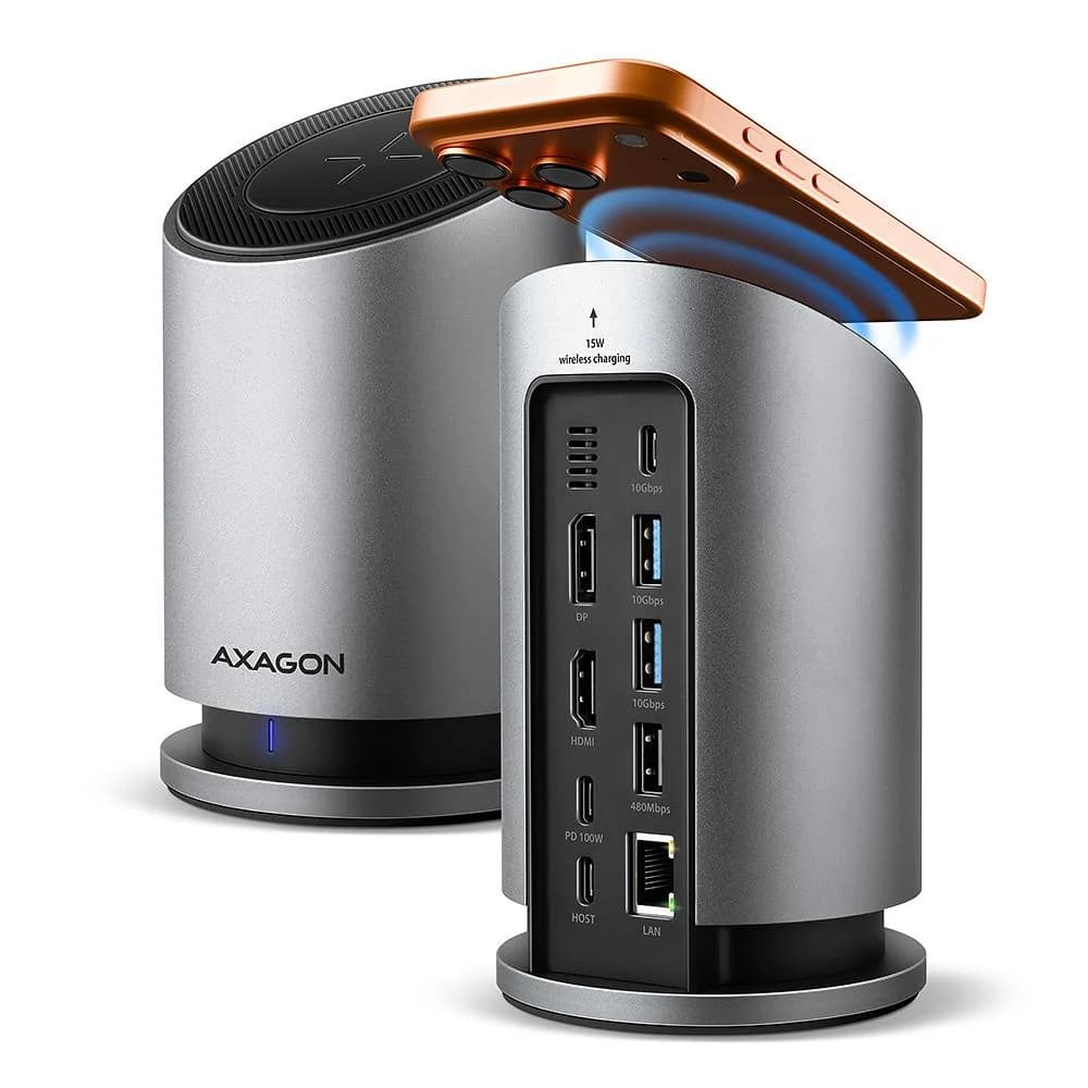 I/O HUB USB-C 9IN1 WRL/0.6M HMC-WL9 AXAGON - Image 1