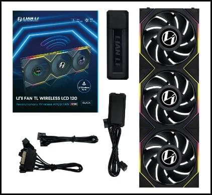 CASE FAN 120MM WRL 3PCS/G99.12TLLCD1W3B.00 LIAN LI - Image 2