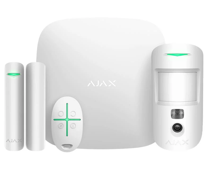 ALARM SECURITY STARTERKIT CAM/HDR WHITE 156253 AJAX - Image 1