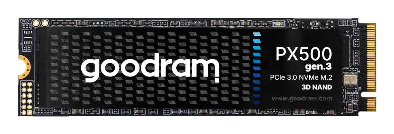 SSD GOODRAM 600xTBW rating MTBF 1500000 h Read speed 3300 MB/s Write speed 2700 MB/s NVMe Yes PCI Express 3.0 M.2 1000 GB SSDPR-PX500-01T-80-G3 - Image 1