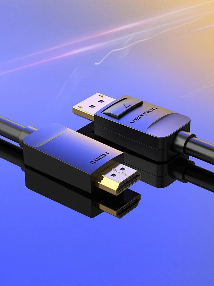 CABLE DP TO HDMI 2M/BLACK HADBH VENTION - Image 2