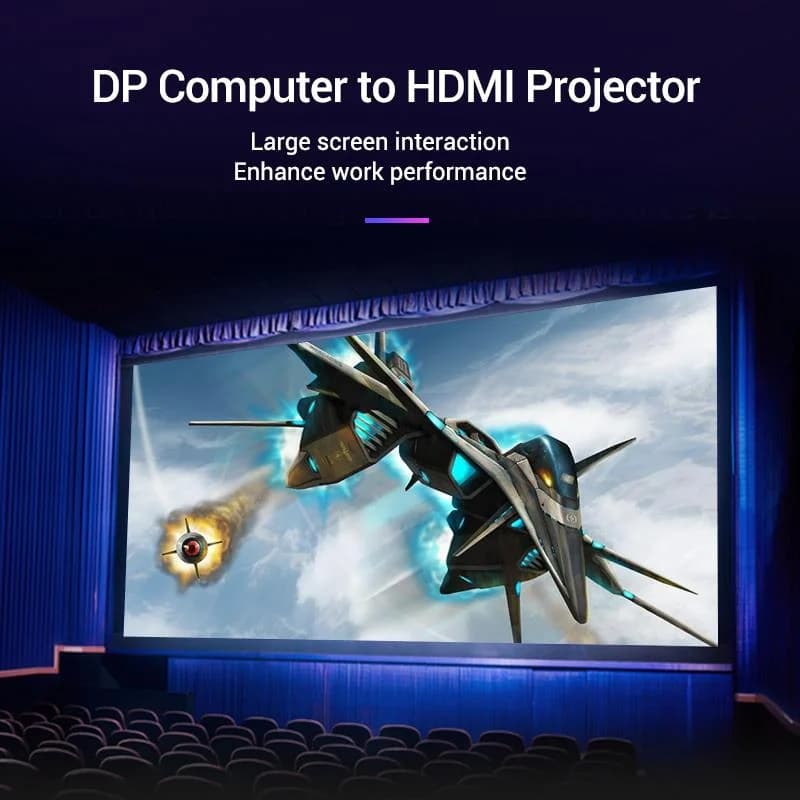 CABLE DP TO HDMI 2M/BLACK HADBH VENTION - Image 7