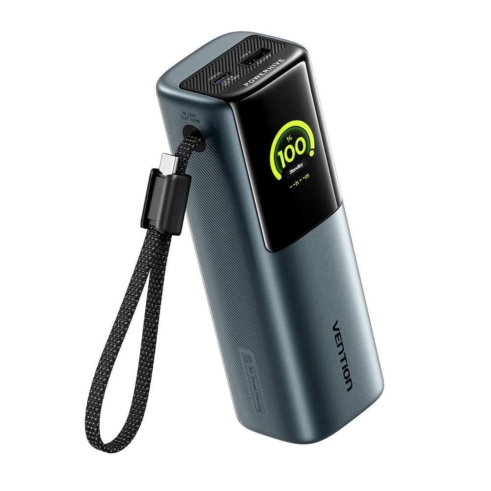 POWER BANK USB 20000MAH 165W/GRAY TFT DISPLAY FKFH0 VENTION - Image 12