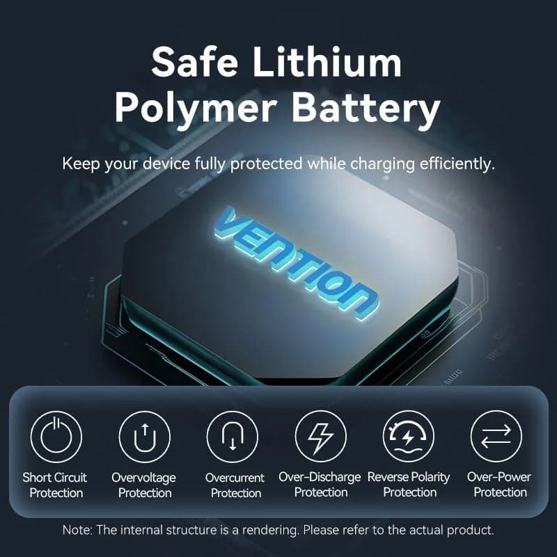 POWER BANK USB 10000MAH 35W/MINI GRAY FHEH0 VENTION - Image 10