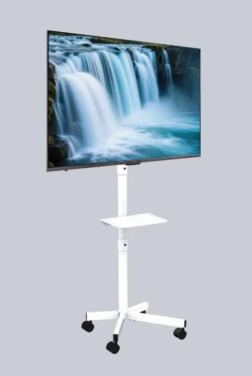 TV SET ACC FLOOR STAND 32-55"/CASTER WH TVS-55T-03-W GEMBIRD - Image 3