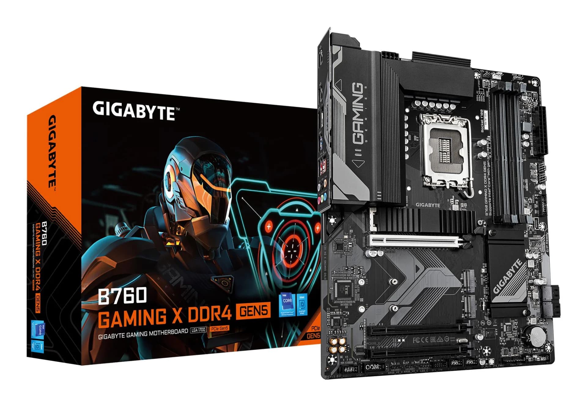 Mainboard GIGABYTE Intel B760 LGA 1700 ATX RAM DDR4-SDRAM 4xSlots 3xNumber of M.2 (M) slots B760GAMINGXD4GEN5 - Image 1