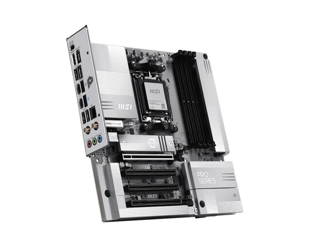 Mainboard MSI AMD B850 Socket AM5 micro ATX RAM DDR5-SDRAM 4xSlots Wi-Fi Yes Bluetooth Yes 1xPCI Express x4 slots 1xPCI Express x16 slots 2xNumber of M.2 (M) slots PROB850M-AWIFIPZ - Image 3