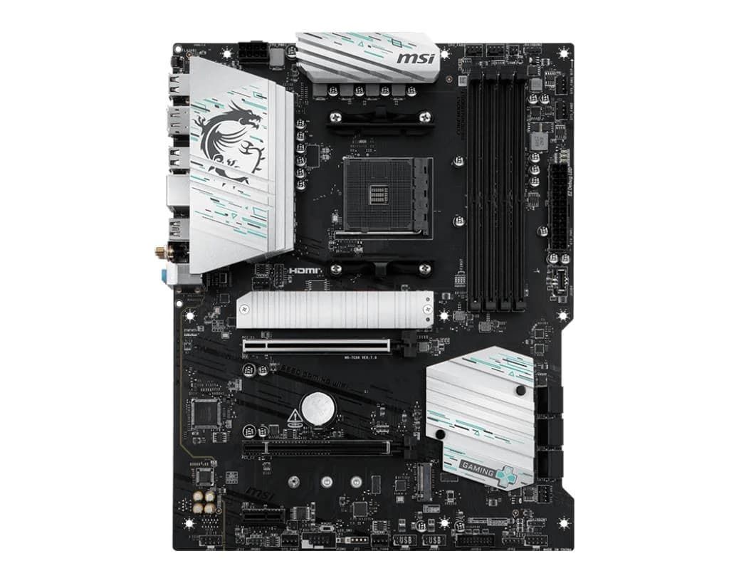 Mainboard MSI AMD B550 Socket AM4 ATX RAM DDR4-SDRAM 4xSlots Wi-Fi Yes Bluetooth Yes 2xNumber of M.2 (M) slots B550GAMINGWIFI - Image 2