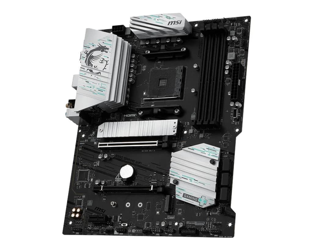 Mainboard MSI AMD B550 Socket AM4 ATX RAM DDR4-SDRAM 4xSlots Wi-Fi Yes Bluetooth Yes 2xNumber of M.2 (M) slots B550GAMINGWIFI - Image 3