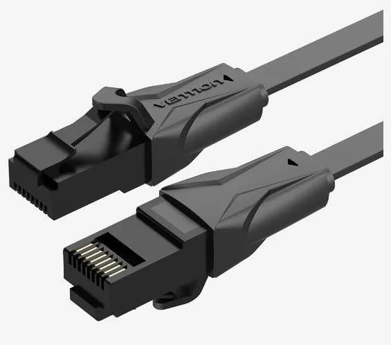 PATCH CABLE CAT.6 UTP/2M BLACK IBABH VENTION - Image 1