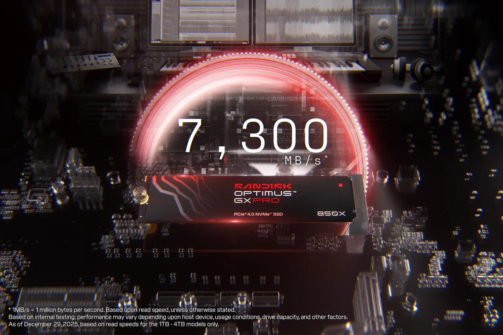 SSD SANDISK 1200xTBW rating MTBF 1750000 h Read speed 7300 MB/s Write speed 6600 MB/s NVMe Yes PCI Express 4.0 M.2 2000 GB SDSP81200TAN-000E0 - Image 5