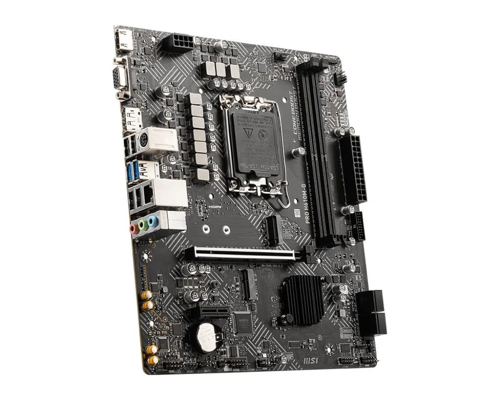 Mainboard MSI Intel H610 LGA 1700 micro ATX RAM DDR5-SDRAM 2xSlots 1xPCI Express x1 slots 1xPCI Express x16 slots 1xNumber of M.2 (M) slots PROH610M-G - Image 4