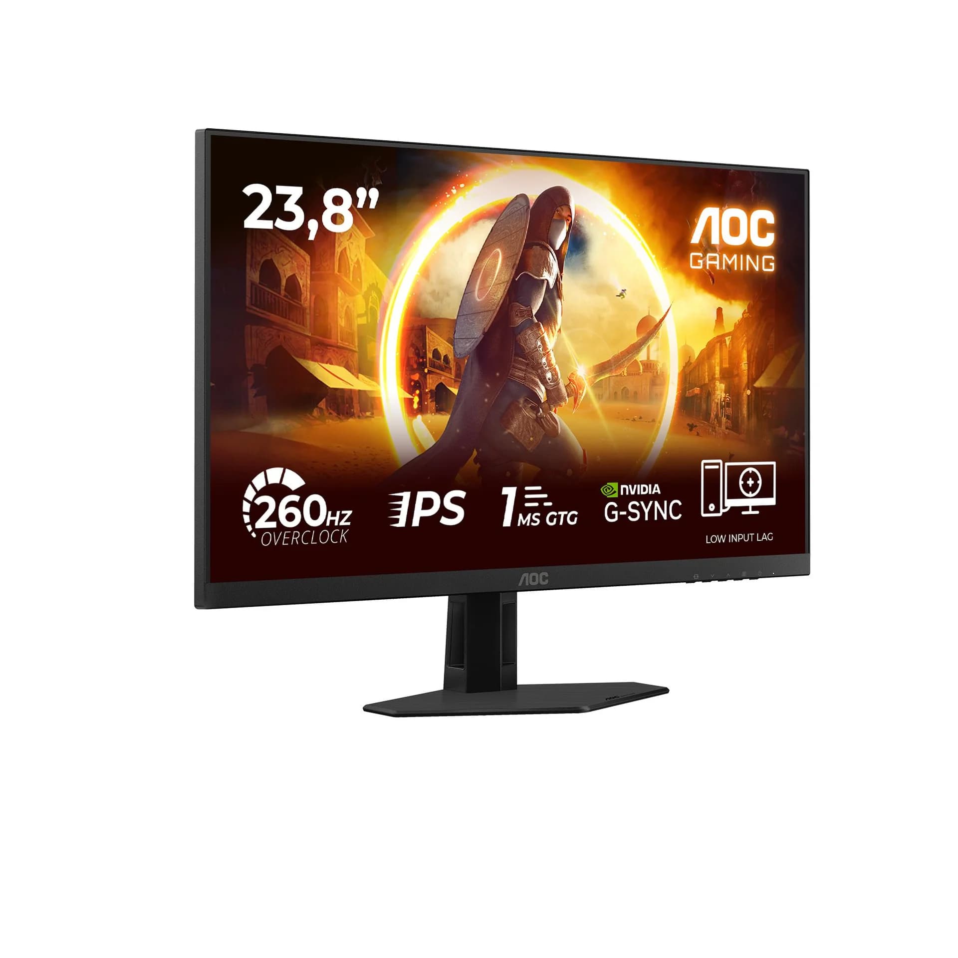 LCD Monitor AOC 23.8 " 1920 x 1080 pixels Full HD Native aspect ratio 16:9 LED Flat 24G4ZRE - Image 2
