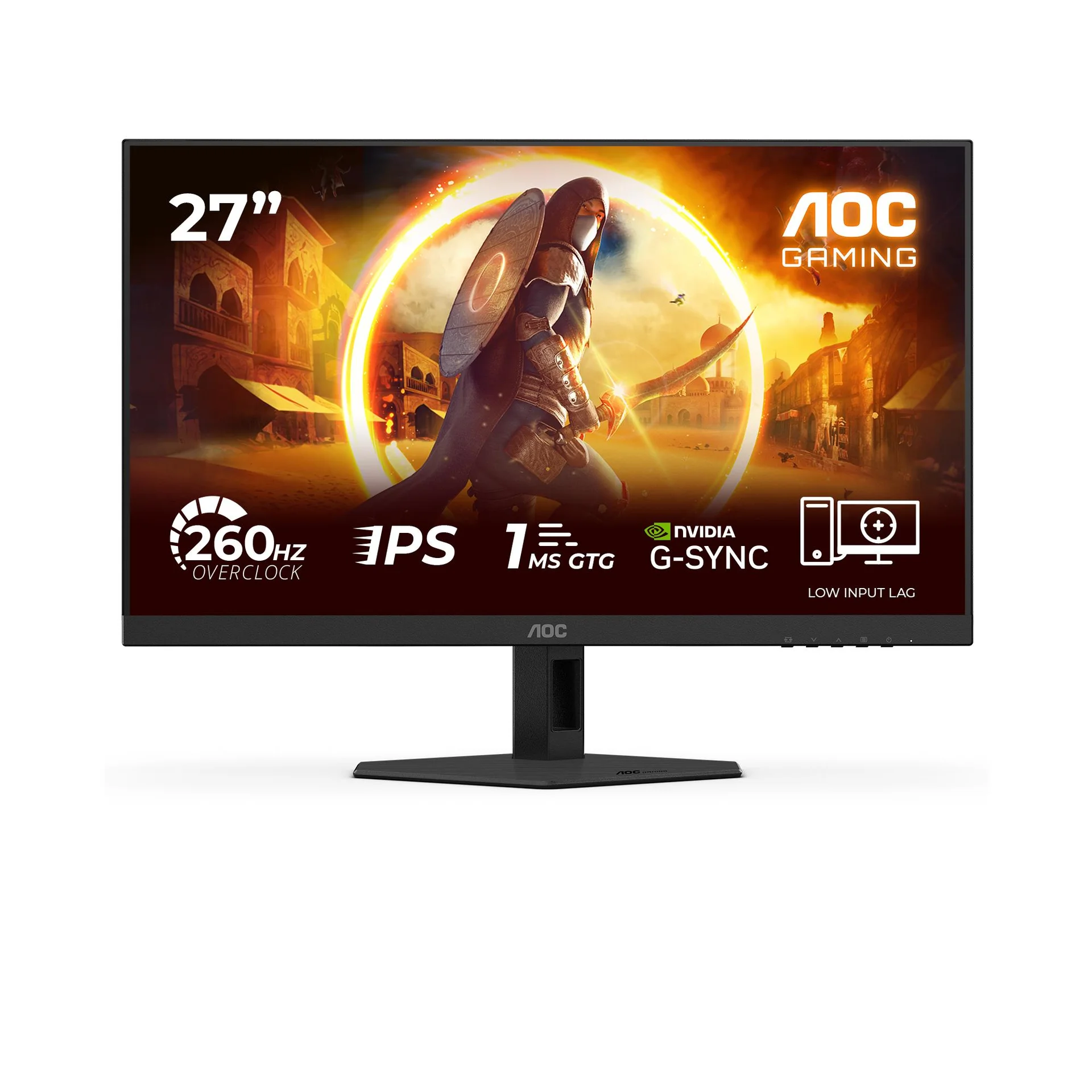 LCD Monitor AOC 27 " 1920 x 1080 pixels Full HD Native aspect ratio 16:9 LED Flat 27G4ZRE - Image 1