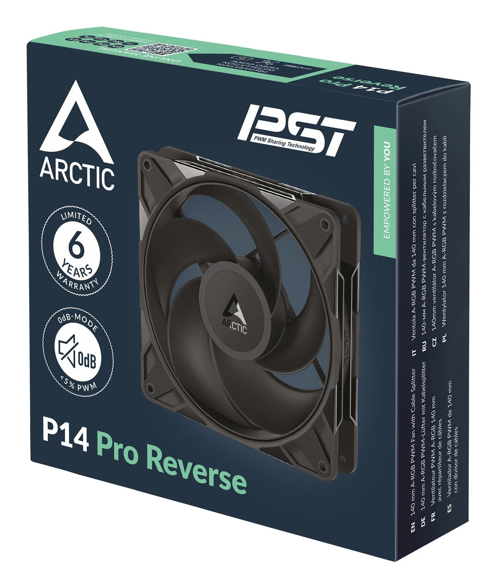 CASE FAN 140MM P14 PRO REVERSE/3P ACFAN00330A ARCTIC - Image 6
