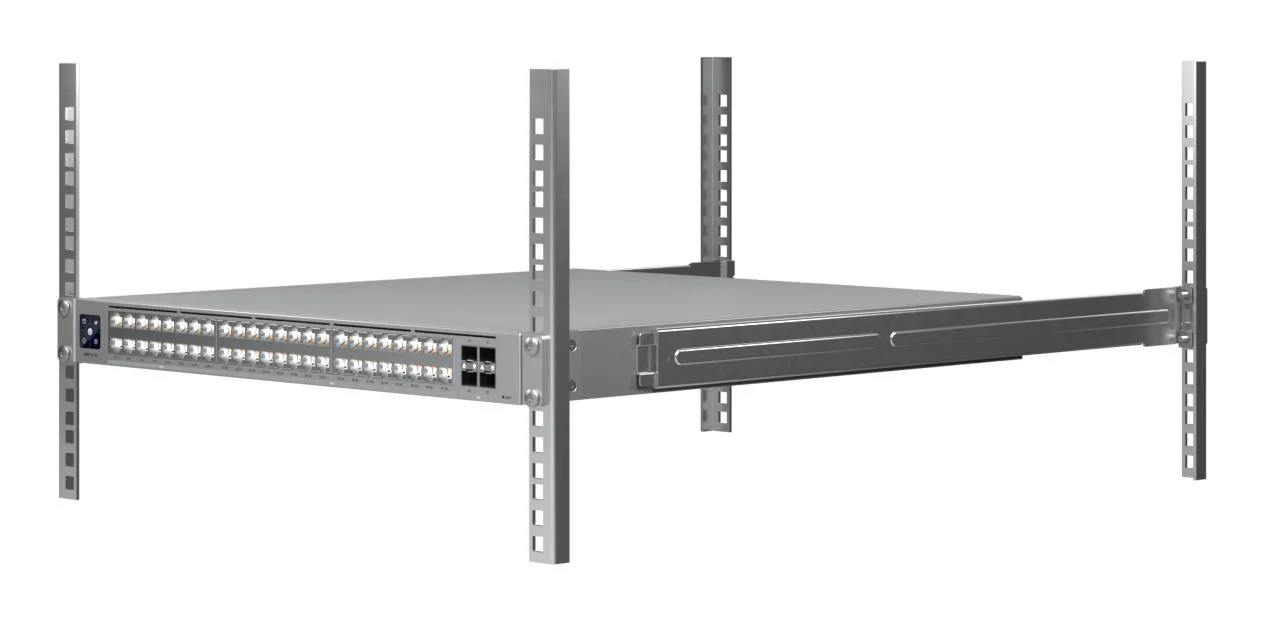 Switch UBIQUITI Switch type Managed Switch layer L2/L3 Rack mounting Yes Stackable Yes Form factor 1U 48xRJ-45 ports RJ-45 Ports Type 10G Ethernet (100/1000/10000) 16x2.5G Ethernet (copper) ports quantity 32x10G Ethernet (copper) ports quantity 4xSFP28 ports quantity 10G support Yes USW-PRO-XG-48 - Image 8