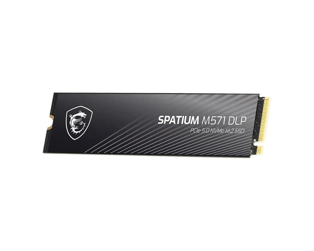 SSD MSI 1400xTBW rating MTBF 1500000 h Read speed 14500 MB/s Write speed 11000 MB/s NVMe Yes PCI Express 5.0 M.2 2000 GB SPATIUM M571 DLP PCIe 5.0 NVMe M.2 S78-440Q1K0-P83 - Image 2