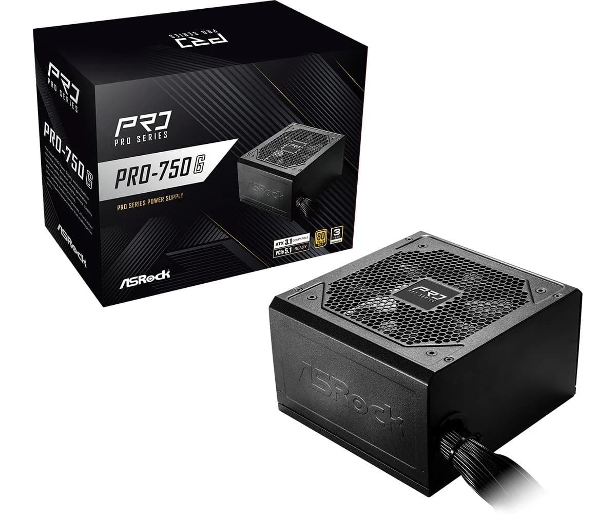 Power Supply ASROCK ATX PC 100 - 240 V 750 W PRO-750G - Image 1