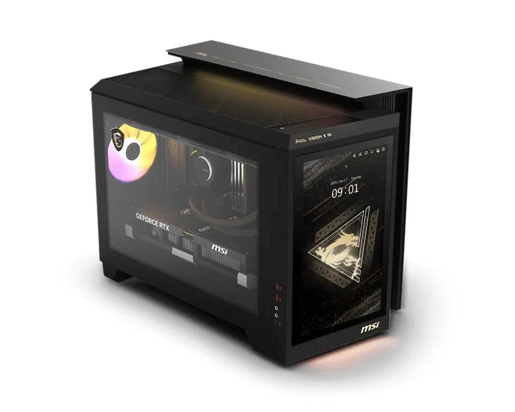 PC MSI Desktop Intel Core Ultra 7 265K 64 GB DDR5-SDRAM Storage SSD SSD 1 TB NVIDIA GeForce RTX 5070 Ti On board graphics Intel® Graphics Wi-Fi Yes Bluetooth Yes Windows 11 Home MEGVISIONXAI2NVR7-290EU - Image 1