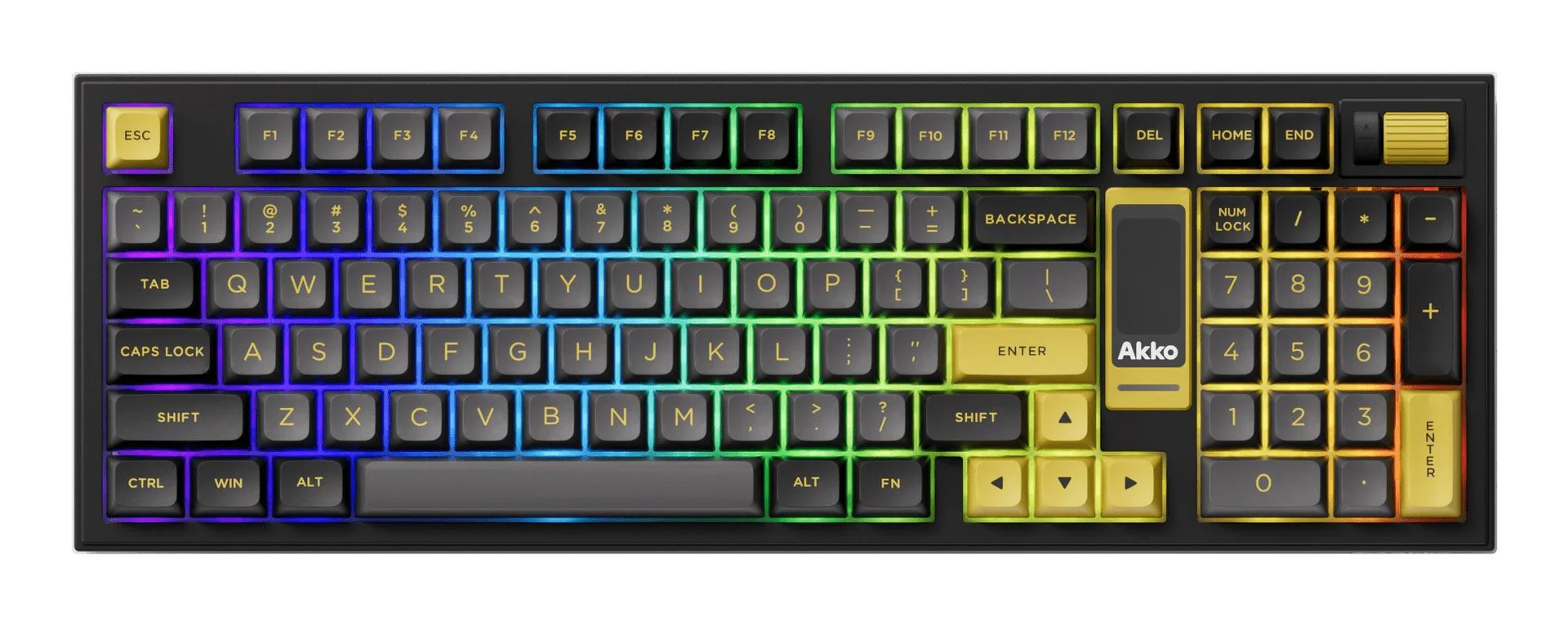 KEYBOARD WRL 5098B PLUS/BLACK/GOLD 6925758630917 AKKO - Image 1