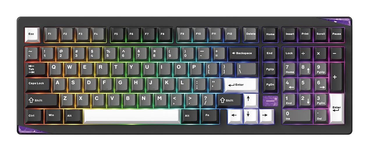 KEYBOARD WRL GEM 02 VIA/BLACK/SIL. 6978414650828 AKKO - Image 1