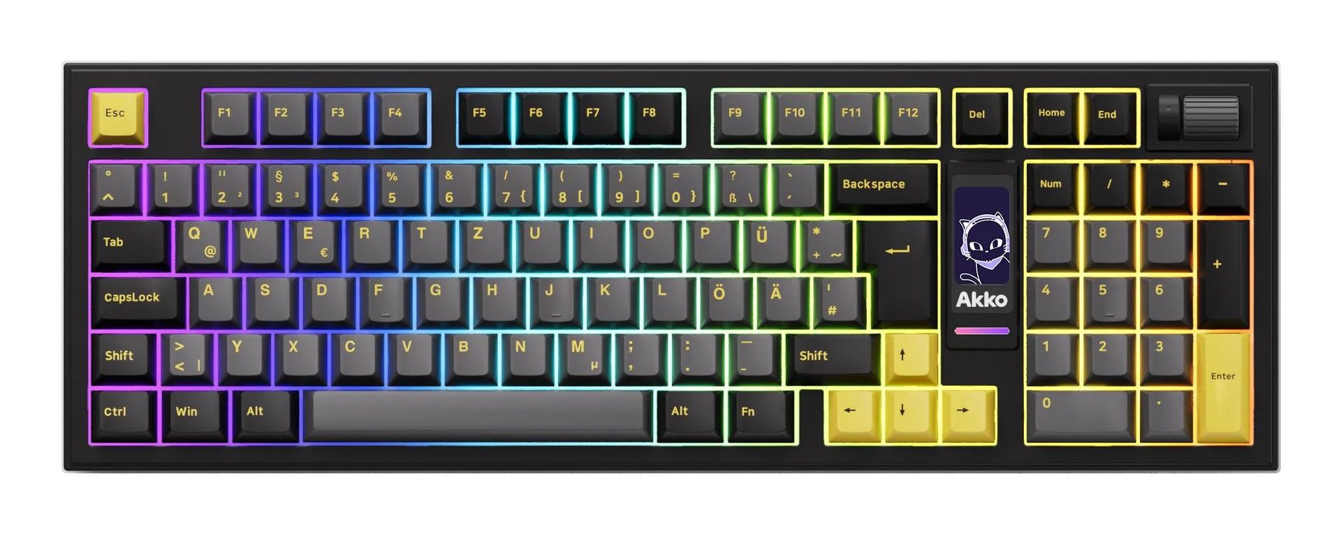 KEYBOARD WRL 5098B/BLACK/GOLD 6925758631921 AKKO - Image 1