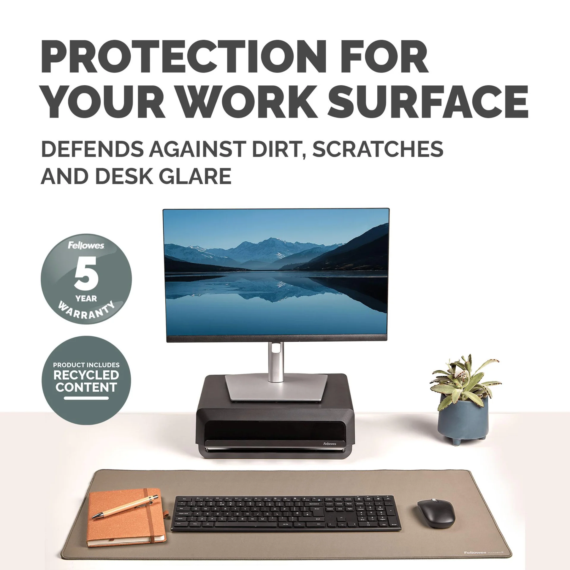 DESK MAT BREYTA/SAND 100139324 FELLOWES - Image 5