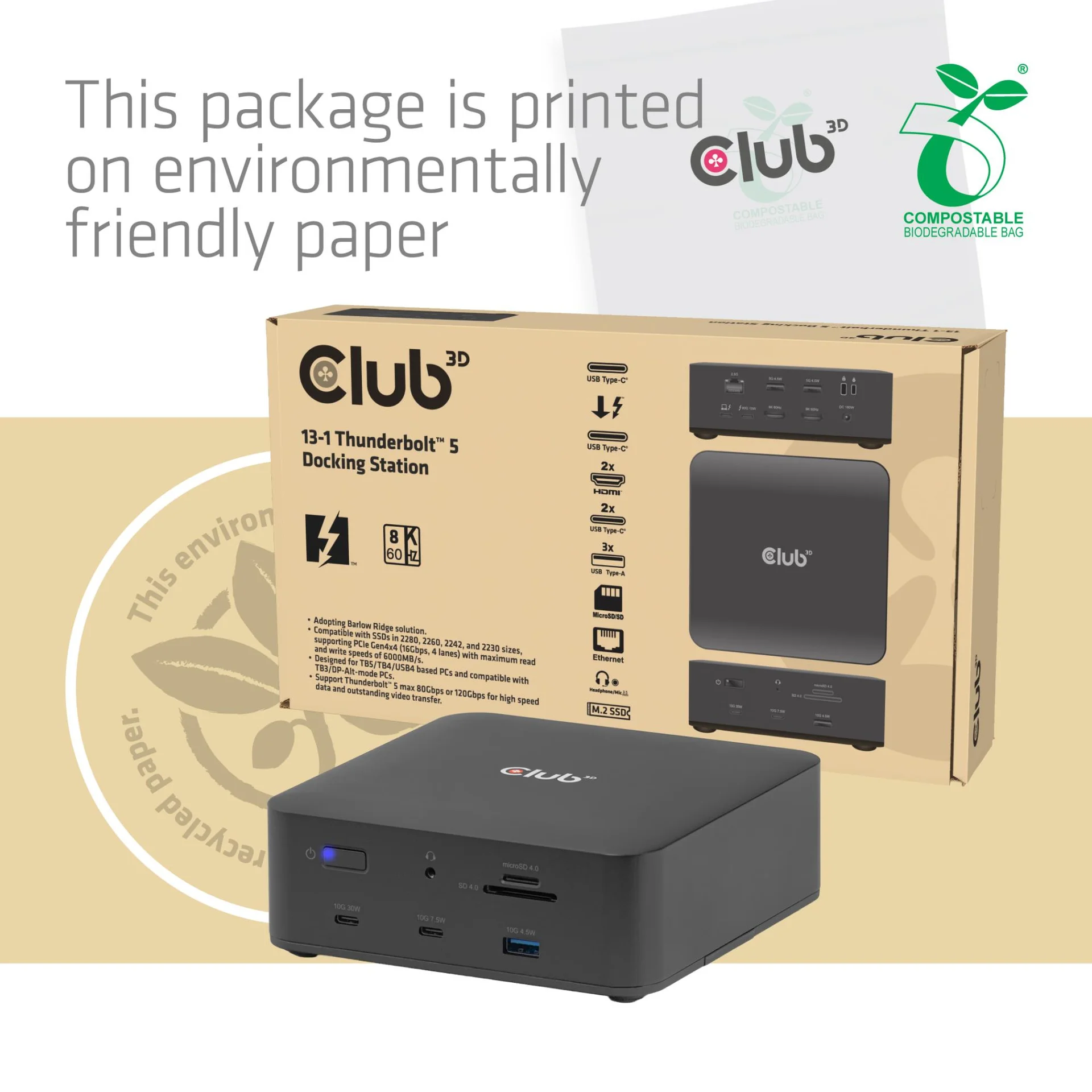 NB ACC DOCKING STATION 13-IN-1/THUNDERBOLT CSV-2562 CLUB3D - Image 15