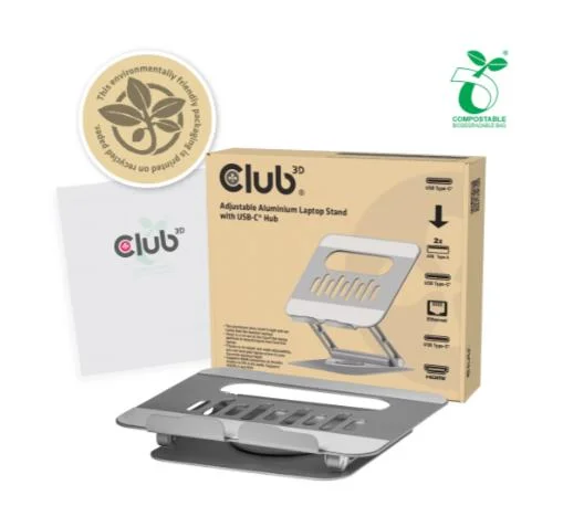 NB ACC STAND ALUMINIUM USB-C/CSV-2554 CLUB3D - Image 1