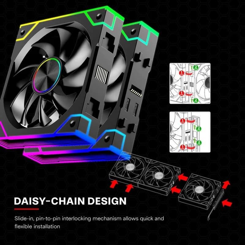 CASE FAN 120MM XPF360R.ARGB/12V XF073 XILENCE - Image 10