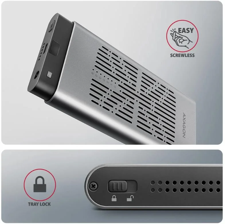 SSD ACC ENCLOSURE M.2 NVME/USB-C EEM2-20GD AXAGON - Image 3