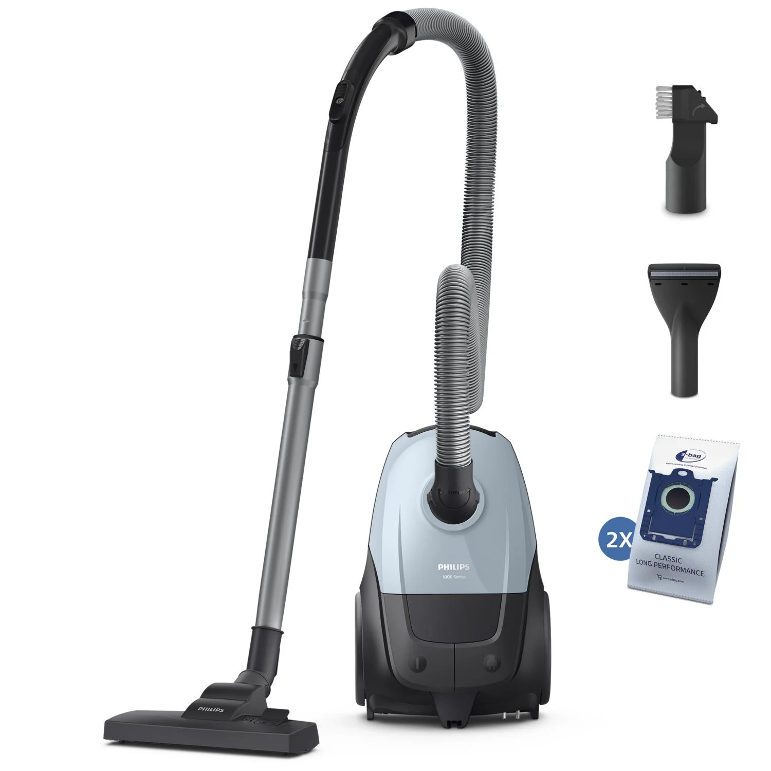Vacuum Cleaner PHILIPS Input power 800 W Dust capacity 3 L Cylinder vacuum Cleaning type Dry Dust container Dust bag Colour Blue XD1142/10 - Image 1