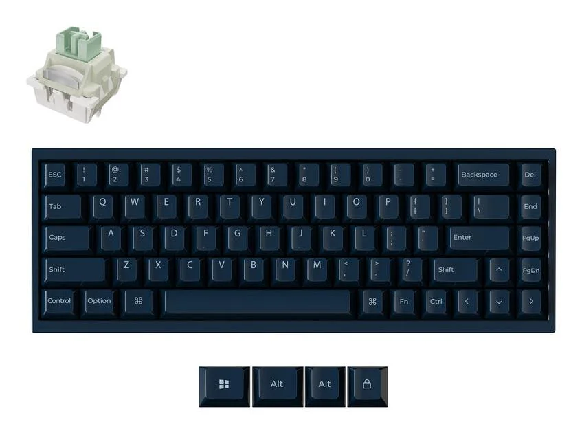 KEYBOARD USB-C Q16 HE 8K/NAVY BLUE Q16HW-J1 KEYCHRON - Image 1
