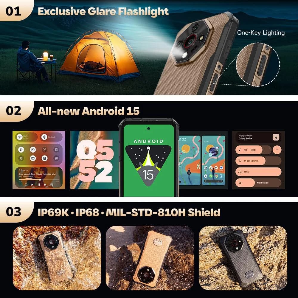 MOBILE PHONE ARMOR X16/6/128GB WASTELAND SHAD ULEFONE - Image 6