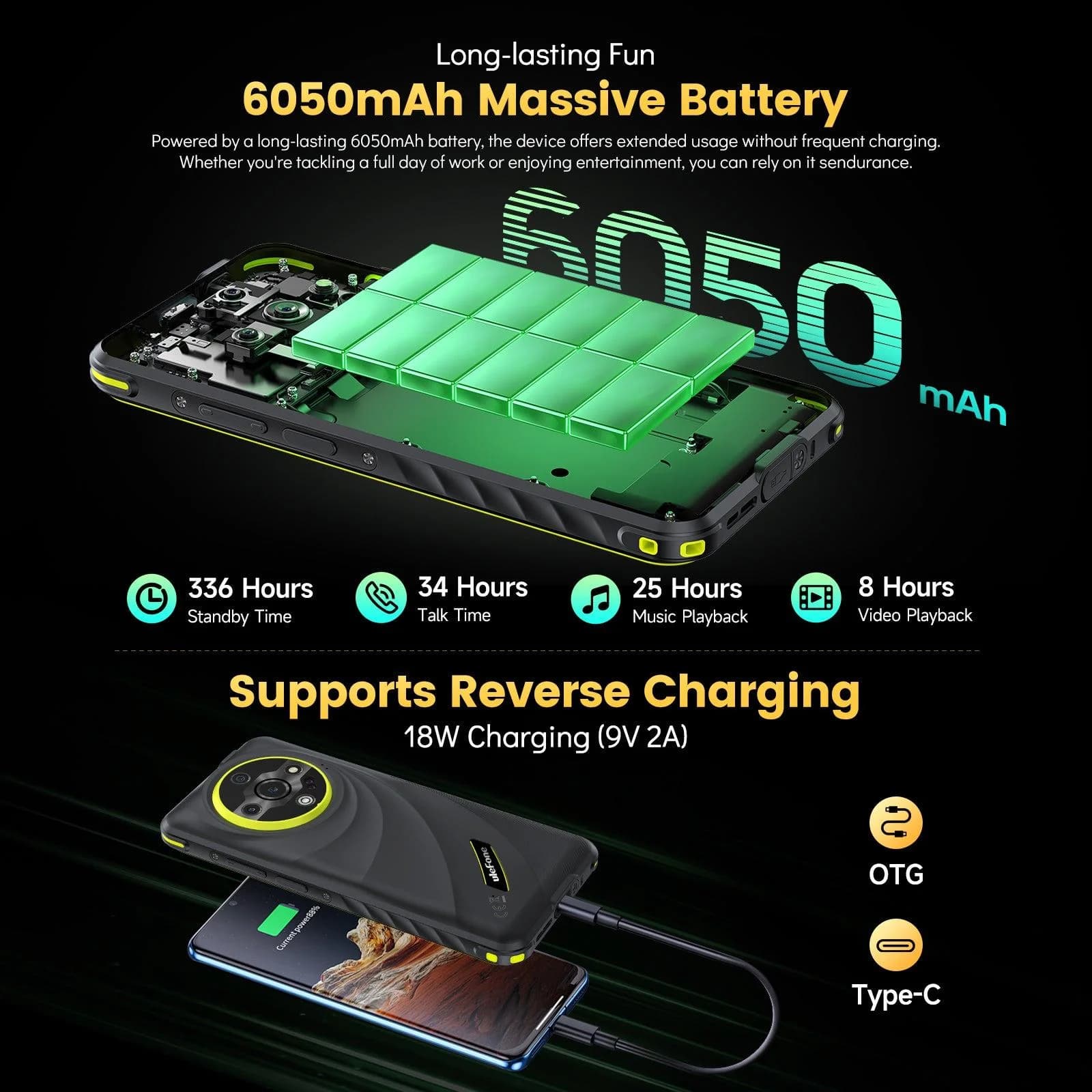 MOBILE PHONE ARMOR X31 PRO/8/256GB BLACK ULEFONE - Image 8