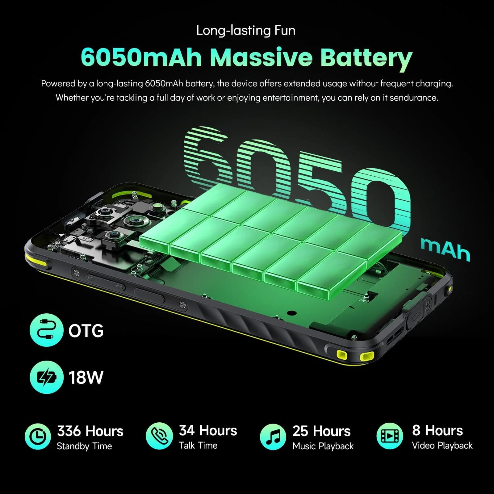 MOBILE PHONE ARMOR X31/6/128GB GREEN ULEFONE - Image 8