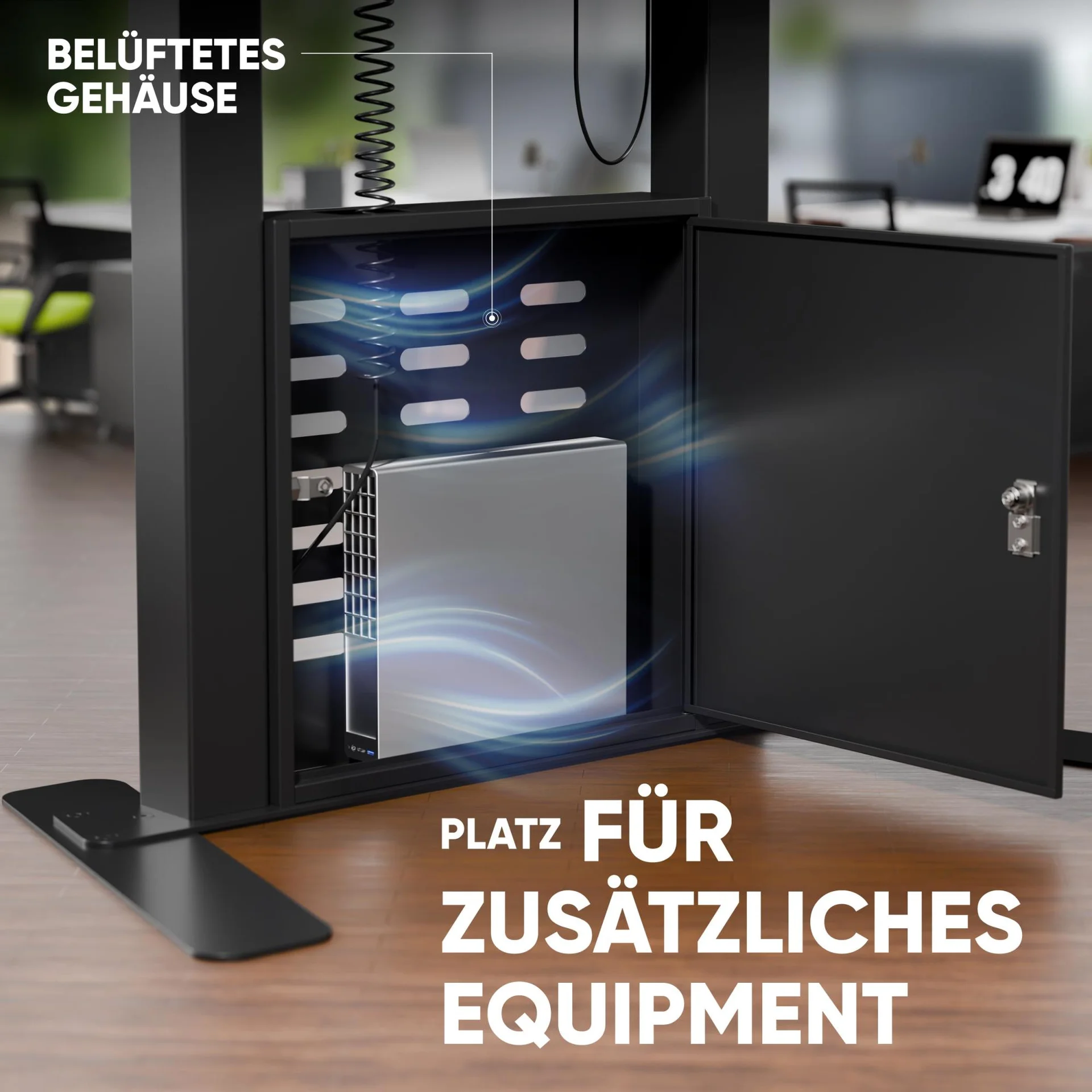 TV SET ACC FLOOR STAND /55-100/BLACK FPRO2L-40-B ONKRON - Image 7