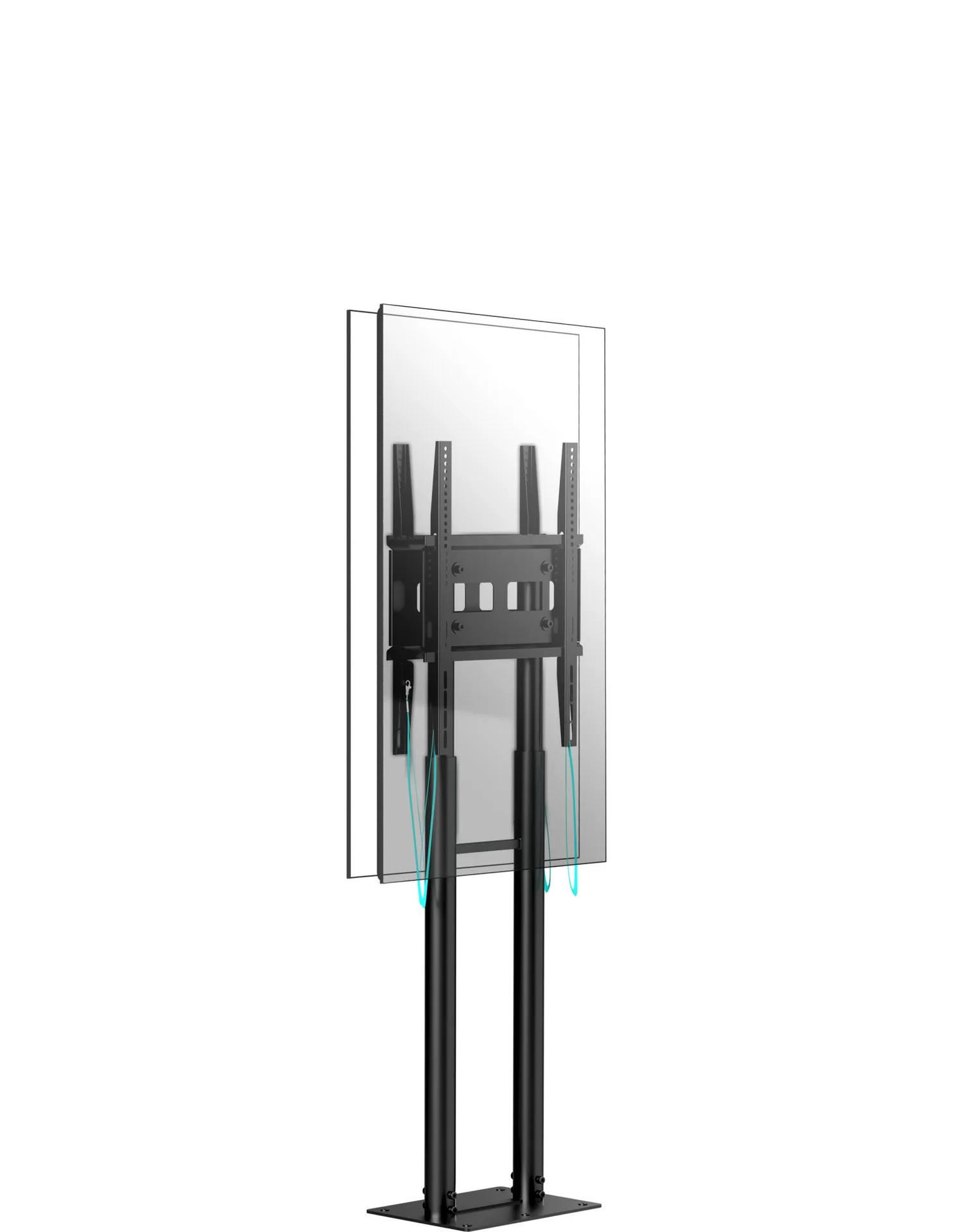 TV SET ACC MOBILE STAND/55-100/BLACK FPRO2L-20-B ONKRON - Image 5