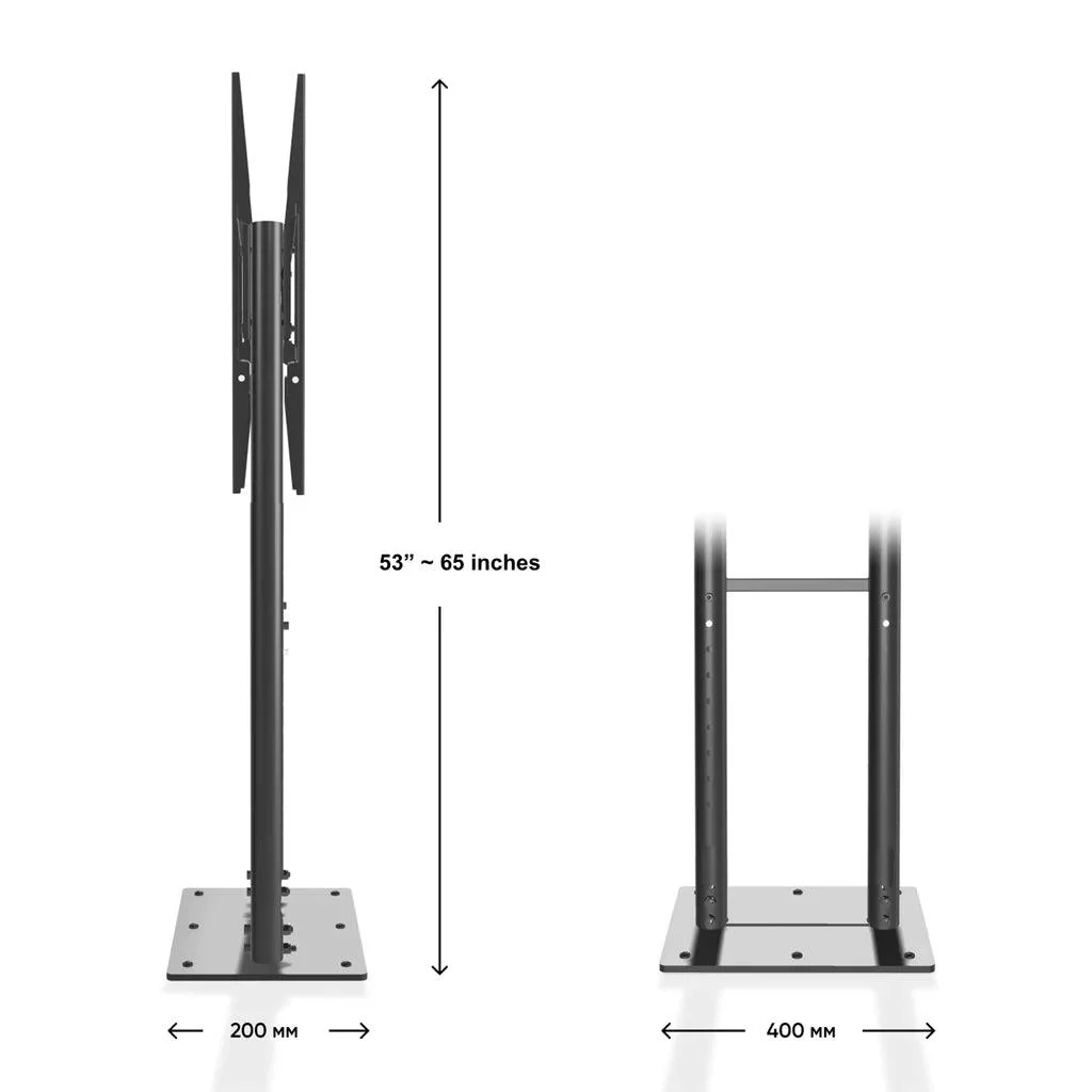 TV SET ACC MOBILE STAND/55-100/BLACK FPRO2L-20-B ONKRON - Image 8