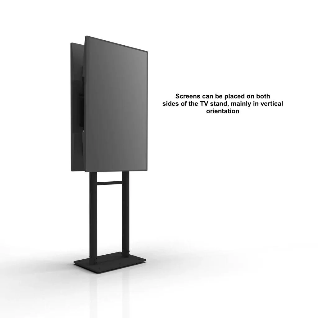 TV SET ACC MOBILE STAND/55-100/BLACK FPRO2L-20-B ONKRON - Image 9