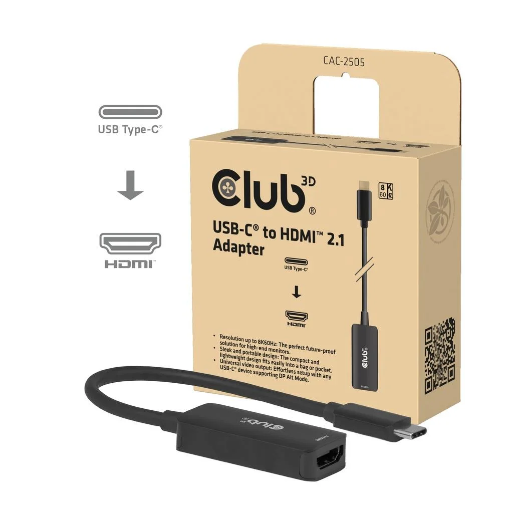 I/O ADAPTER USB-C TO HDMI/CAC-2505 CLUB3D - Image 2