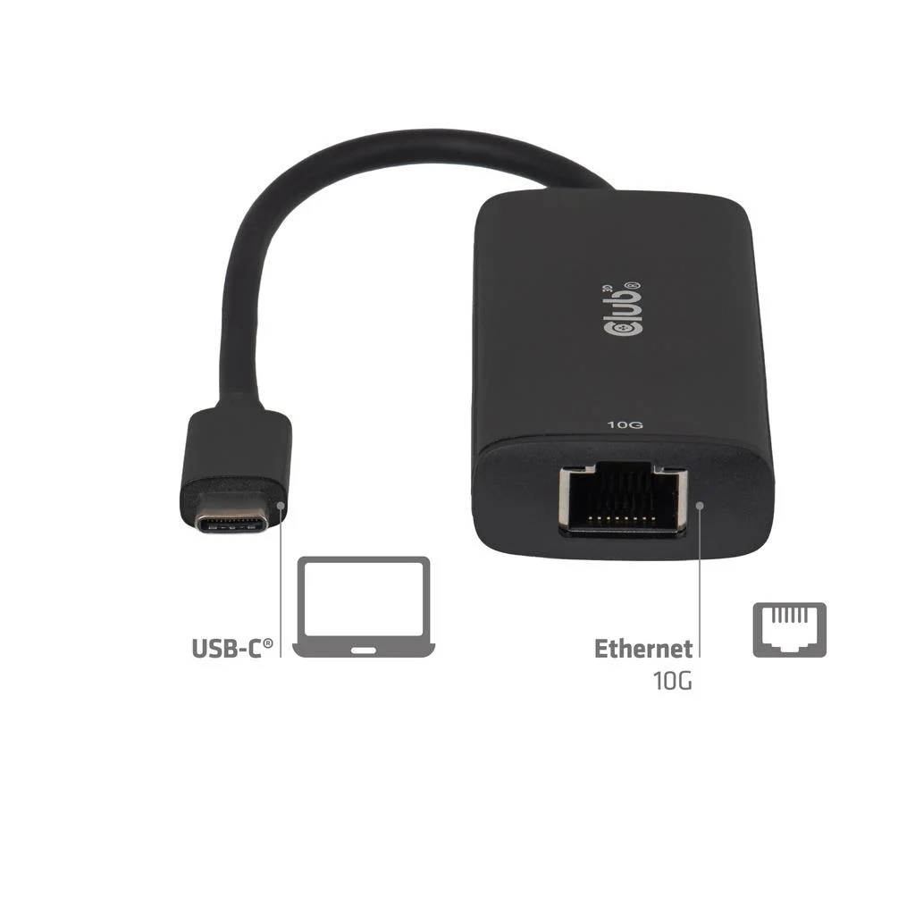 I/O ADAPTER USB-C TO RJ45/10G M/F CAC-2531 CLUB3D - Image 3