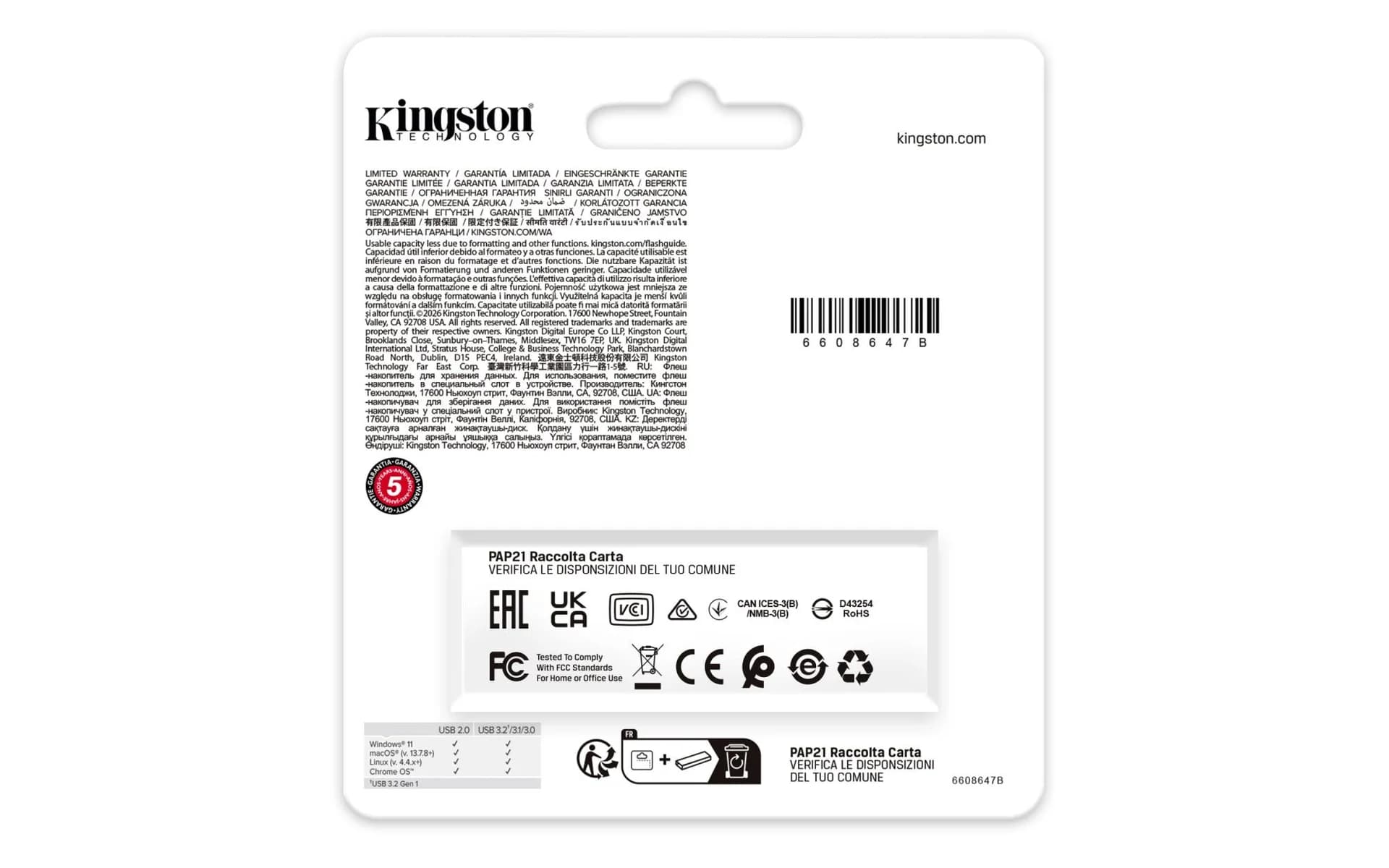 MEMORY DRIVE FLASH USB3.2/128GB DTXG2/128GB KINGSTON - Image 6